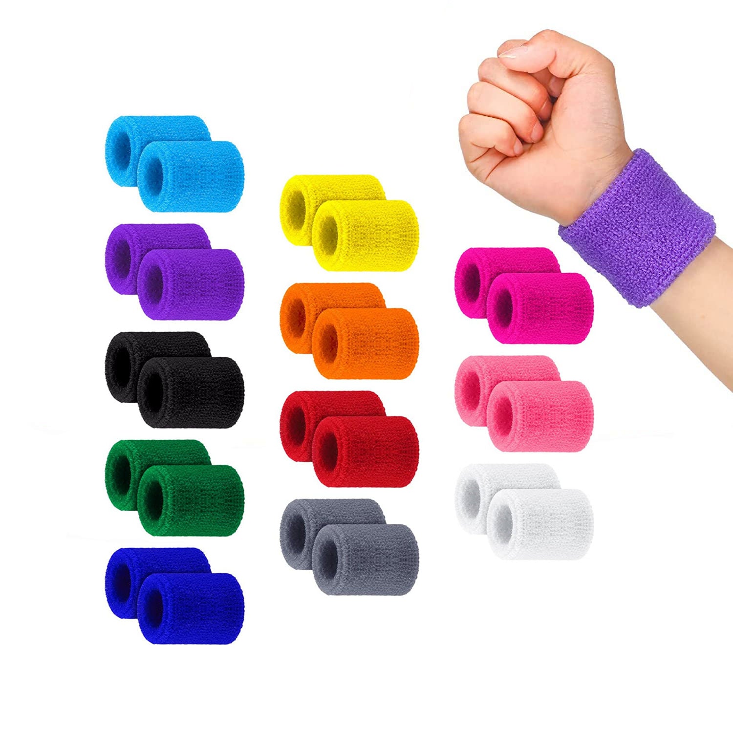 Tennis Sweatbands Multicolor Pack