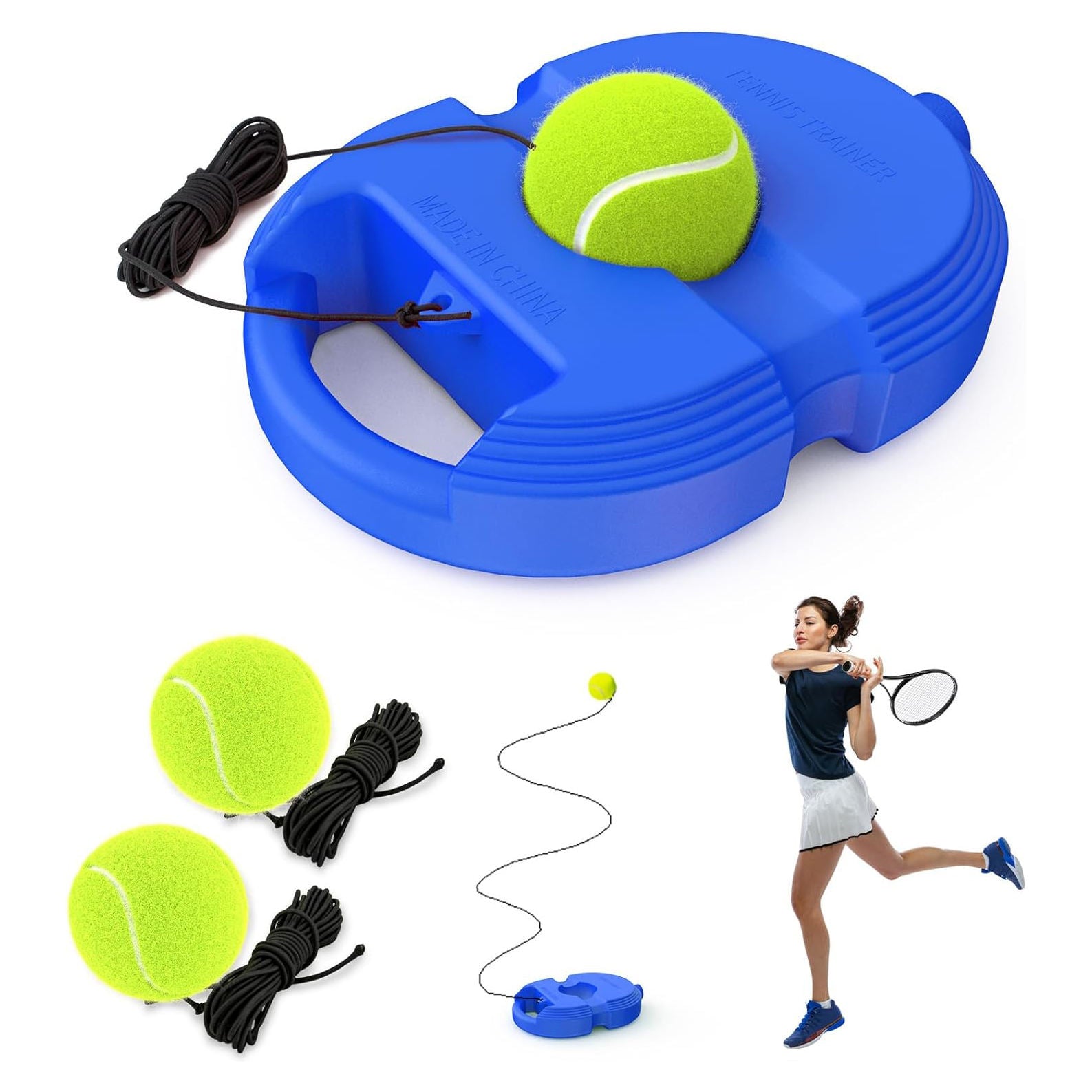 Tennis Trainer Rebound single player practice device