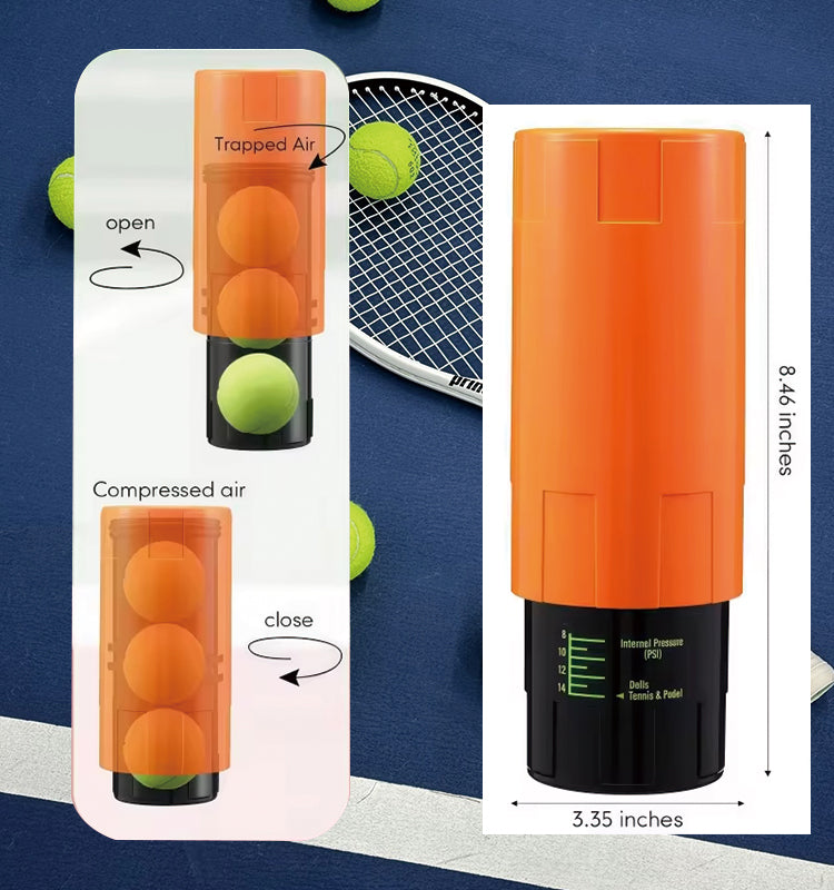 Tennis Ball Pressurizer colorful design