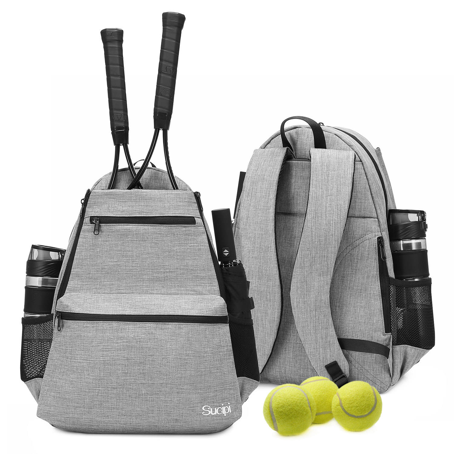 Tennis backpack front view